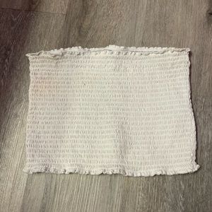 White hollister tube top